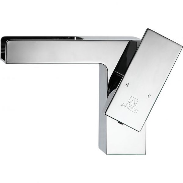 Anzzi Zhona Single-Handle Low-Arc Bathroom Faucet in Polished Chrome L-AZ039